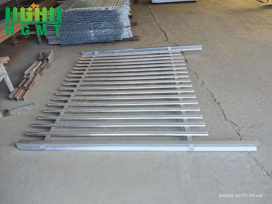 สีดํา 3600mm ความสูงท่อเหล็กรั้วความปลอดภัยสําหรับบ้าน