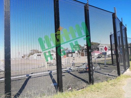 358 รั้วป้องกันการปีน สีดํา ฝุ่นเคลือบ