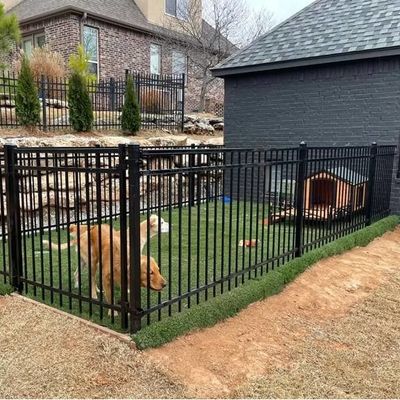 6 ฟุต สีสี่เหลี่ยมแผ่นท่อสแตนเลส Fencing สีขาวสกาวสติก