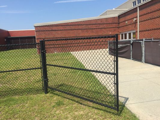 2.8m ความสูง PVC ปลาย Chain Link Fence Panel อุปกรณ์เสริม