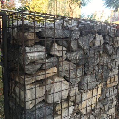 สายเหล็กผสมผสาน 3mx1mx1m Gabion Wire Mesh สําหรับกําแพงรองรับริมธาร