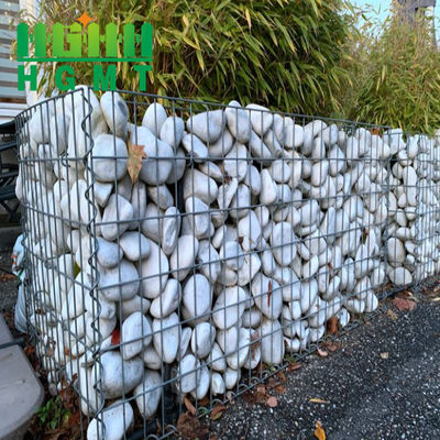 โลหะ welded 1m Gabion กระเป๋าสตางค์กล่องสําหรับการใช้ในบ้าน