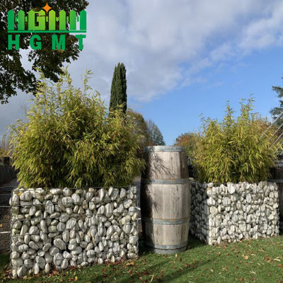 4mm 4mx1mx1m Welded Gabion Baskets / Box พีวีซี โคเทต