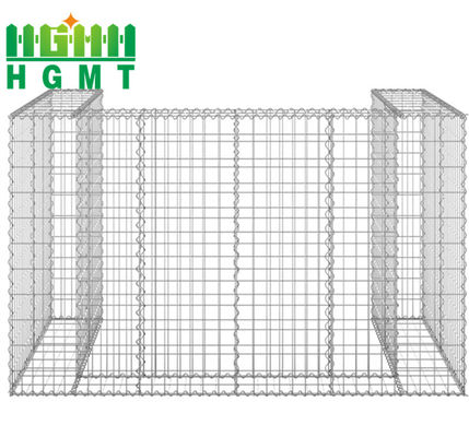 Iso Galvanized 2mx1mx1m Gabion Wire Mesh หินกรงกระปุก