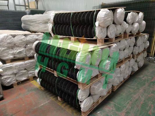 คุณภาพสูง 6ft 8ft Diamond Mesh Chain Link รั้วลวดพายุไซโคลนม้วนอลูมิเนียม