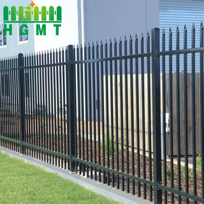 ขายปลีก รับทําตามความต้องการ ทนทาน Powder ปกแต่ง Tubular Fencing Outdoor Garden ดํา