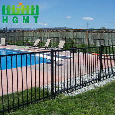 สี่เหลี่ยม โปสเหล็ก ท่อรั้วลานตกแต่งสระว่ายน้ํา สีดํา Pvc ปกแต่ง