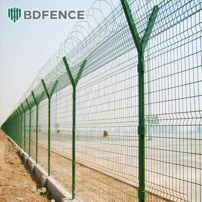 สีทาสี Welded Wire Mesh สนามบิน Aoa รั้วกันขโมย