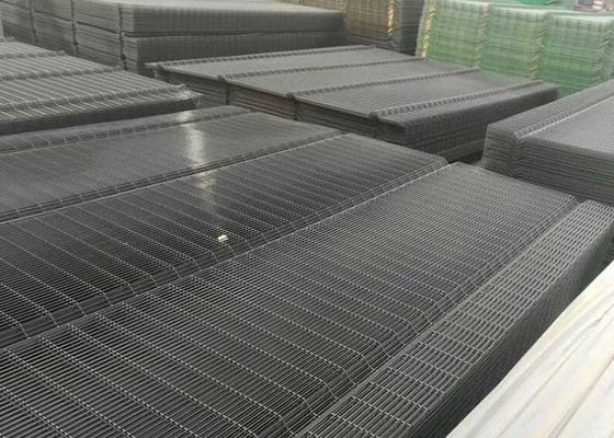 ทางด่วน 60 มม โพสต์ ป้องกันการขึ้นรั้วความปลอดภัย OHSAS 358 Mesh Fencing