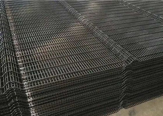 358 โลหะรั้วความปลอดภัย Powder Coating ป้องกันการขึ้นกับบิด