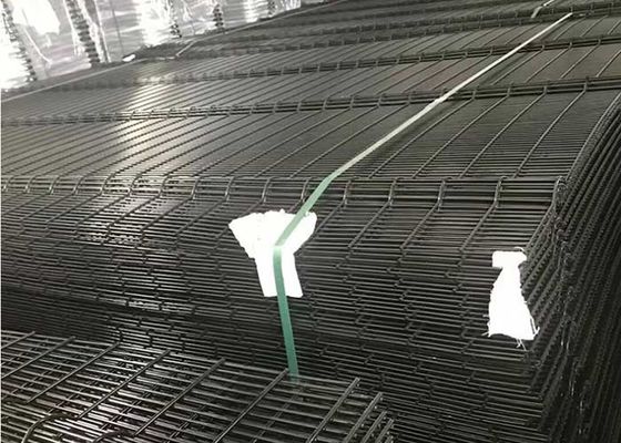 Anti Climb Prison 358 รั้วเหล็กรักษาความปลอดภัยเคลือบผงสีดำสูง 2.5 ม