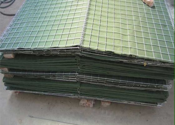 ซิงค์อลูมิเนียมเคลือบ HESCO Wall 12B/12G HESCO มิล welded Mesh
