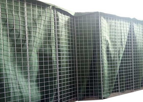 ป้องกันแบบเชื่อม Hesco ปิดผนังระเบิด Hesco Bastion 100x100mm