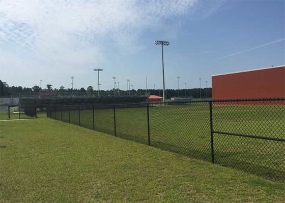 รอบโพสต์ 1800 มิลลิเมตร สีเขียวเคลือบโซ่ Link รั้ว ISO ใบรับรอง