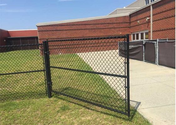 PVC พลาสติกเคลือบโซ่ Link รั้ว 60 * 60mm Mesh สําหรับสวน