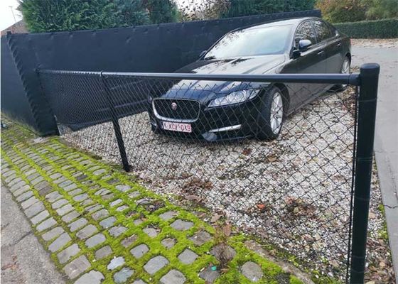 เพชร 5 ฟุต โลหะ Chain Link รั้ว Vinyl พลาสติกเคลือบ Chain Link รั้ว