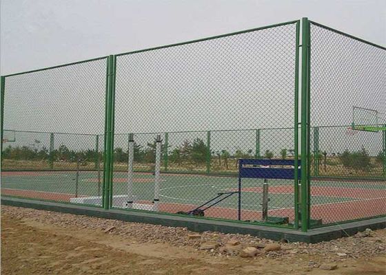 หมึกร้อนเหล็กผสมผสาน 3.0 มิลลิเมตร Diamond Chain Link รั้ว