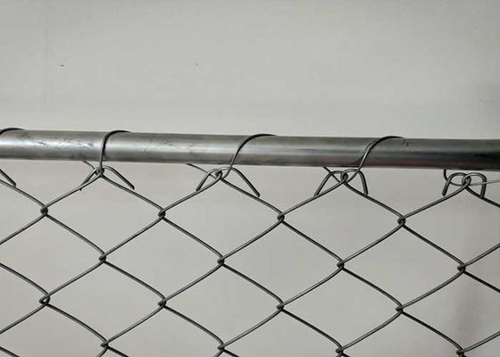 PVC ผิวเคลือบ 100x100 มิลลิเมตร พกพา Chain Link รั้ว 12 ฟุต