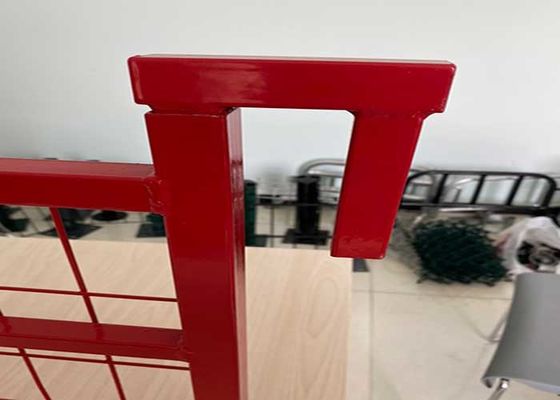 วินิลเคลือบ 6x10 ฟุต Temp การก่อสร้างรั้ว