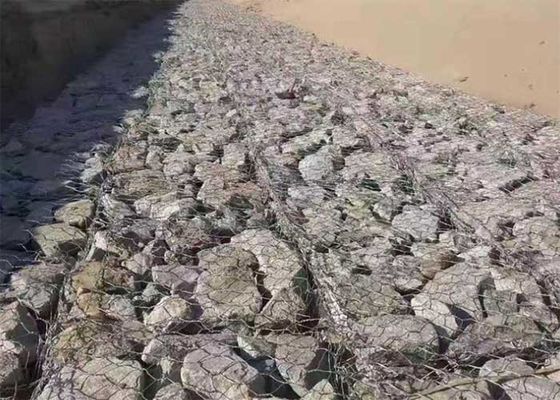 หินครอบคลุม River Place กระปุก 1.8 มิลลิเมตร Gabion สาย Mesh กระปุก
