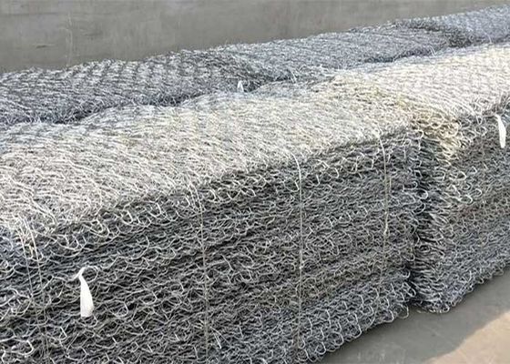 กระปุก 80mmx100mm Gabion สาย Mesh หินยึดกําแพงกรง