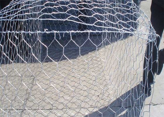 ซิงก์เคลือบ Hexagonal สายด้ายผสมสําหรับผนัง Gabion