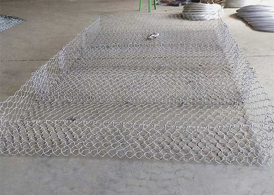 100 * 120mm Mesh W1.5m Pvc โครงการเคลือบสายกล่องสําหรับหิน
