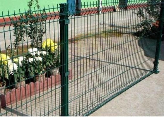 3D welded 40mm Square Post Security Steel Fence ความสูง 1.8m
