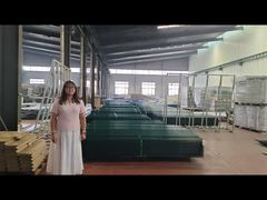 Anti Climb Security Fencing เคลือบผงสีเขียว