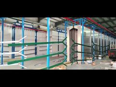 Y post สีพาวเดอร์โค้ทสีเขียว มีรั้วรักษาความปลอดภัย